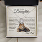 To My Daughter | Proud To Be Your Father | (Love Knot Necklace) - theelliotrose