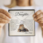 To My Daughter | Proud To Be Your Father | (Love Knot Necklace) - theelliotrose