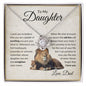 To My Daughter | Proud To Be Your Father | (Love Knot Necklace) - theelliotrose
