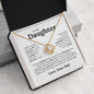 To My Daughter | Straighten Your Crown | Love Knot Necklace - Elliotrose Gifts