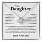 To My Daughter | Straighten Your Crown | Love Knot Necklace - Elliotrose Gifts