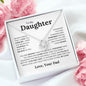 To My Daughter | Straighten Your Crown | Love Knot Necklace - Elliotrose Gifts