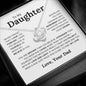 To My Daughter | Straighten Your Crown | Love Knot Necklace - Elliotrose Gifts