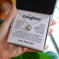 To My Daughter | Straighten Your Crown | Love Knot Necklace - Elliotrose Gifts