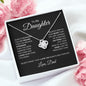 To My Daughter | You Are Braver | Love Knot Necklace - Elliotrose Gifts