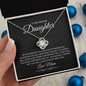 To My Dearest Daughter | So Proud | Love Knot Necklace - Elliotrose Gifts