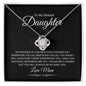 To My Dearest Daughter | So Proud | Love Knot Necklace - Elliotrose Gifts