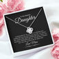 To My Dearest Daughter | So Proud | Love Knot Necklace - Elliotrose Gifts
