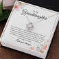 To My Granddaughter | I Love You | Love Knot Necklace - Elliotrose Gifts