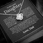 To My Lovely Daughter | Most Beautiful Chapters | Love Knot Necklace - Elliotrose Gifts