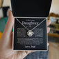 To My Lovely Daughter | Most Beautiful Chapters | Love Knot Necklace - Elliotrose Gifts
