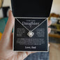 To My Lovely Daughter | Someday When | Love Knot Necklace - Elliotrose Gifts