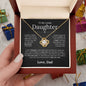 To My Lovely Daughter | Someday When | Love Knot Necklace - Elliotrose Gifts