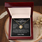 To My Lovely Daughter | Someday When | Love Knot Necklace - Elliotrose Gifts