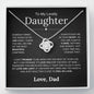 To My Lovely Daughter | Someday When | Love Knot Necklace - Elliotrose Gifts