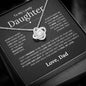 To My Lovely Daughter | Someday When | Love Knot Necklace - Elliotrose Gifts