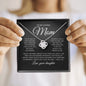 To My Loving Mom | Held My Hand | Love knot Necklace - Elliotrose Gifts