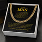 To My Man | Forever and Always | Cuban Link Chain - Elliotrose Gifts