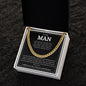 To My Man | Forever and Always | Cuban Link Chain - Elliotrose Gifts