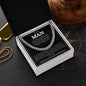 To My Man | Forever and Always | Cuban Link Chain - Elliotrose Gifts