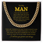 To My Man | Forever and Always | Cuban Link Chain - Elliotrose Gifts