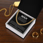 To My Man | Forever and Always | Cuban Link Chain - Elliotrose Gifts