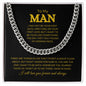 To My Man | Forever and Always | Cuban Link Chain - Elliotrose Gifts
