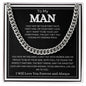 To My Man | Forever and Always | Cuban Link Chain - Elliotrose Gifts