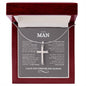 To My Man | Love You | Cross Necklace - Elliotrose Gifts