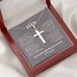To My Man | Love You | Cross Necklace - Elliotrose Gifts
