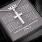 To My Man | Love You | Cross Necklace - Elliotrose Gifts