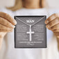 To My Man | Love You | Cross Necklace - Elliotrose Gifts