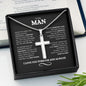 To My Man | Love You Forever | Cross Necklace - Elliotrose Gifts