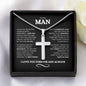 To My Man | Love You Forever | Cross Necklace - Elliotrose Gifts