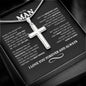 To My Man | Love You Forever | Cross Necklace - Elliotrose Gifts