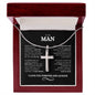 To My Man | Love You Forever | Cross Necklace - Elliotrose Gifts
