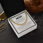 To My Man | Love You Forever | Cuban Link Chain - Elliotrose Gifts