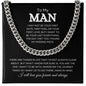 To My Man | Love You Forever | Cuban Link Chain - Elliotrose Gifts