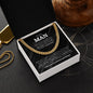 To My Man | My Everything | Cuban Chain Necklace - Elliotrose Gifts