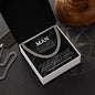 To My Man | My Everything | Cuban Chain Necklace - Elliotrose Gifts
