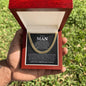 To My Man | My Heart Knew | Cuban Link Chain - Elliotrose Gifts