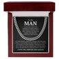 To My Man | My Heart Knew | Cuban Link Chain - Elliotrose Gifts