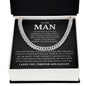 To My Man | My Heart Knew | Cuban Link Chain - Elliotrose Gifts