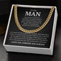 To My Man | My Heart Knew | Cuban Link Chain - Elliotrose Gifts