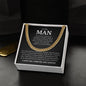 To My Man | My Heart Knew | Cuban Link Chain - Elliotrose Gifts