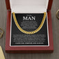 To My Man | You Make Me Feel | Cuban Link Chain - Elliotrose Gifts