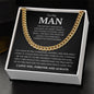 To My Man | You Make Me Feel | Cuban Link Chain - Elliotrose Gifts