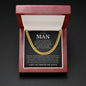To My Man | You Make Me Feel | Cuban Link Chain - Elliotrose Gifts