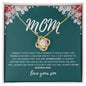 To My Mom | Appreciate You | Love Knot Necklace - Elliotrose Gifts