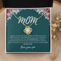 To My Mom | Appreciate You | Love Knot Necklace - Elliotrose Gifts